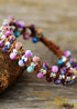 Boho Bracelet, Friendship Bracelet, Blue Amazoniteand Purple Jasper